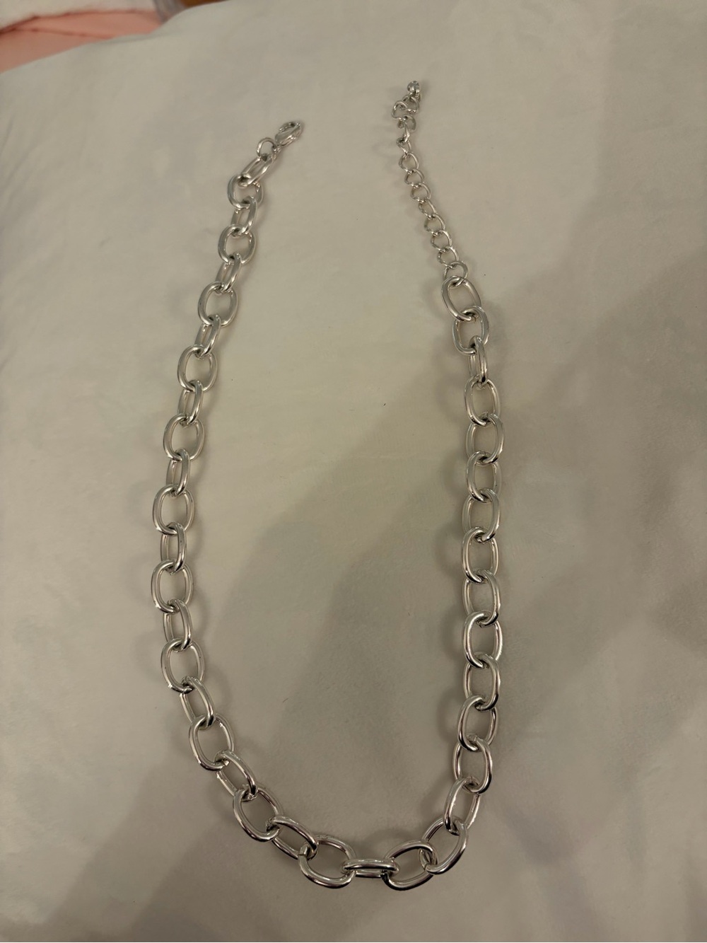 Silver Chain Link Necklace - Women's Jewelry